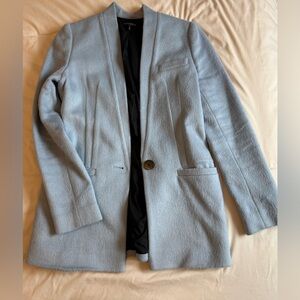 INTERMIX Mohair and Wool Boyfriend Blazer
